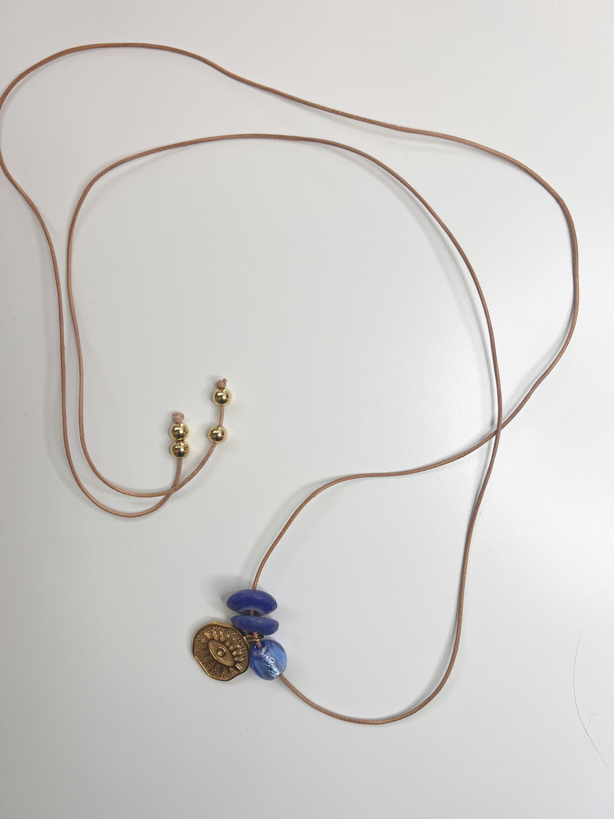 Asymmetrical Leather Necklaces