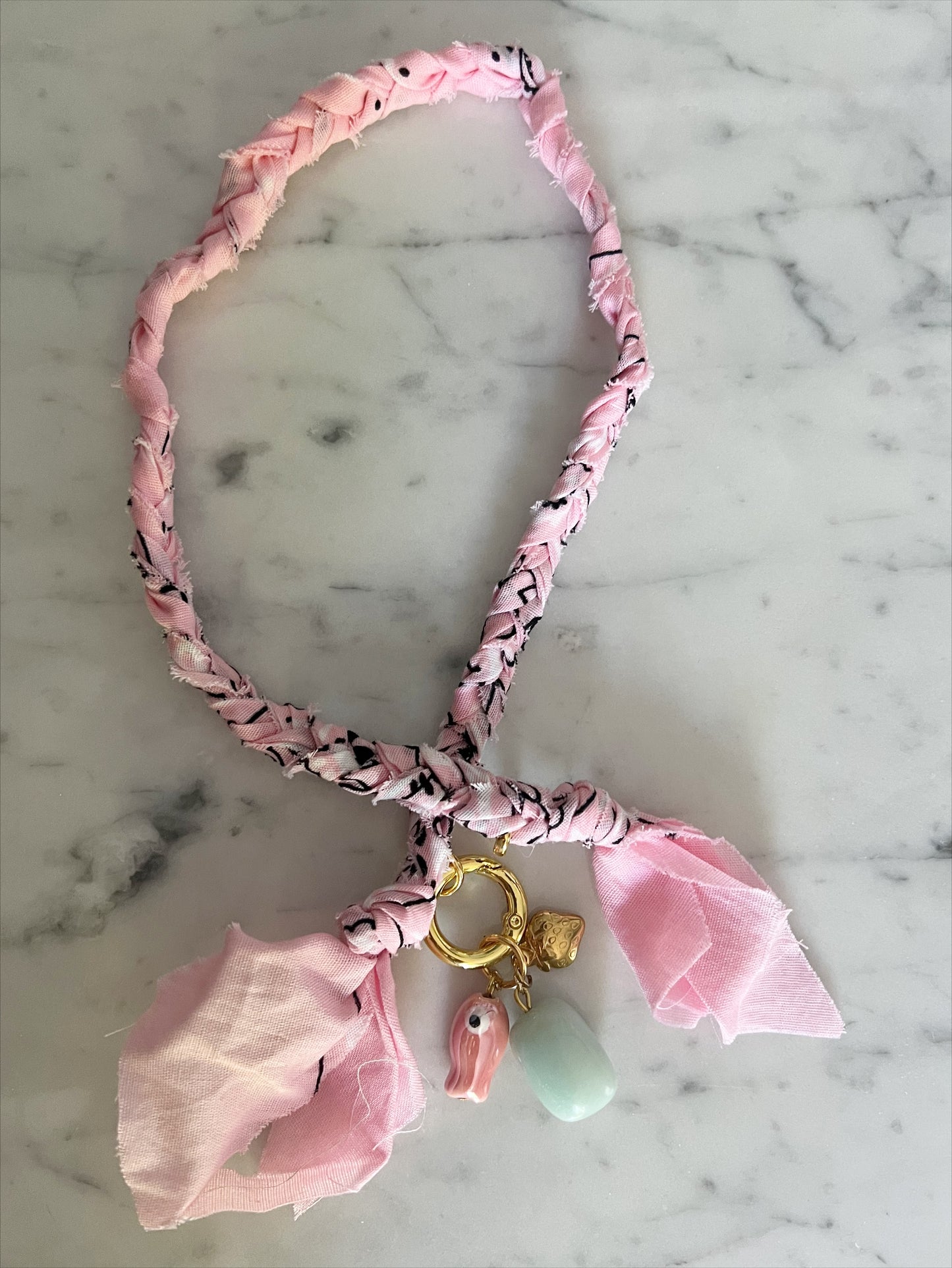 Blush Bandana Necklace