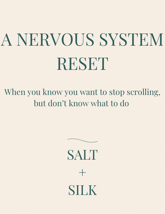 Nervous system reset for when you know you want to stop scrolling but don’t know what to do