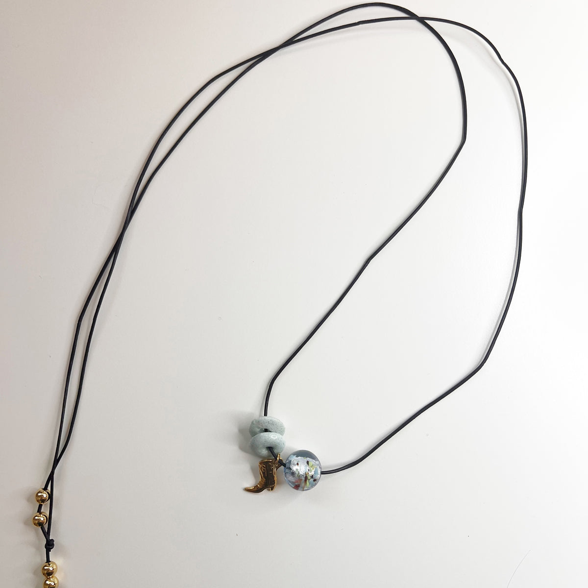 Asymmetrical Leather Necklaces