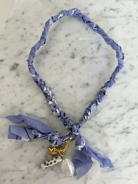 Hydrangea Bandana Necklace