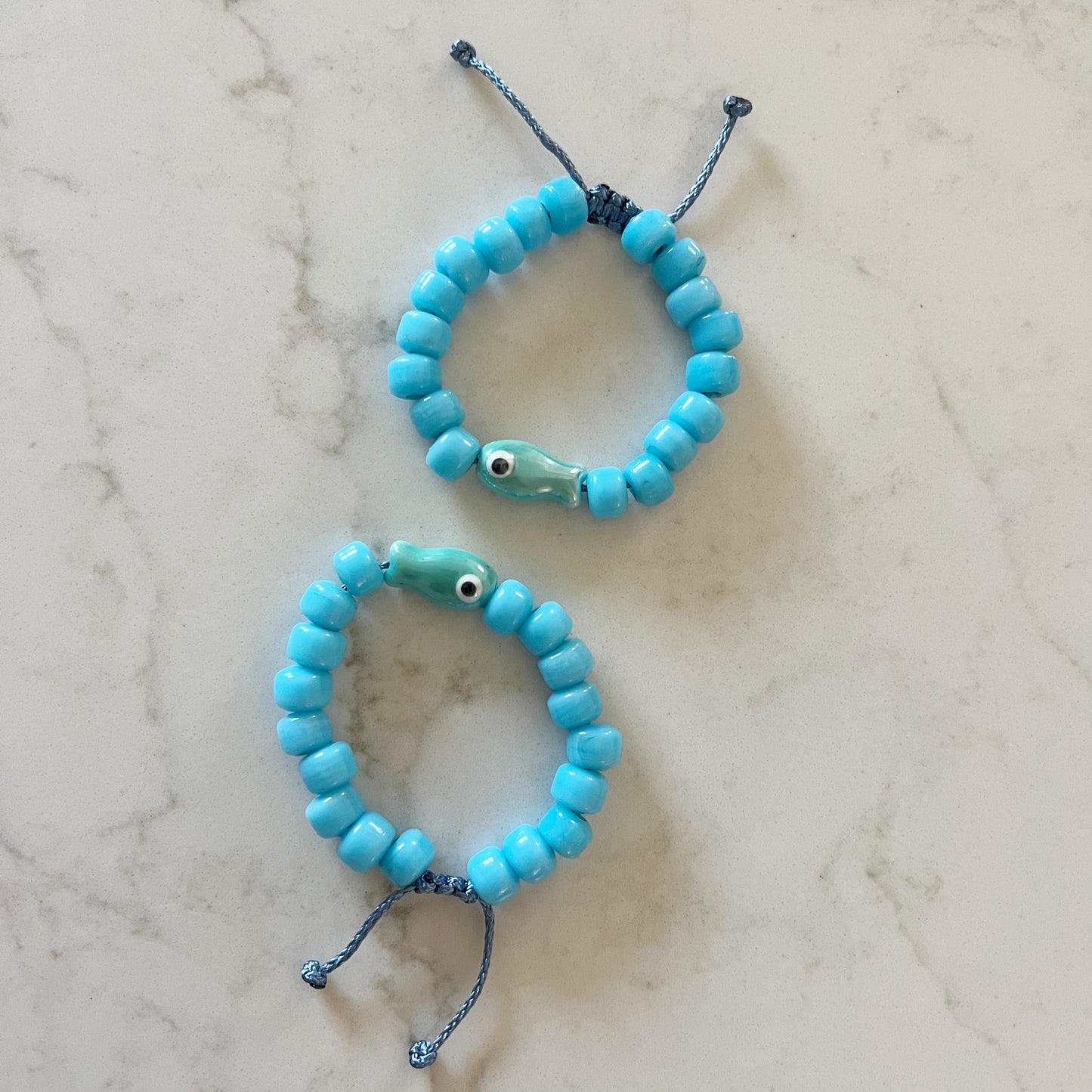 Kid's Little Fish Good Vibes Bracelet