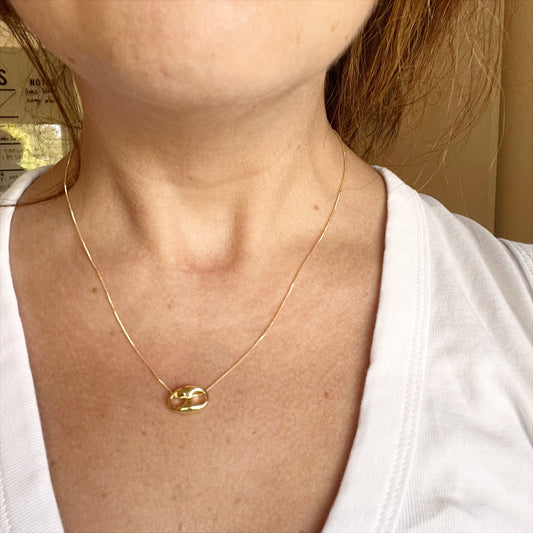Small Gold Mariner Necklace