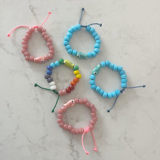Kid's Little Fish Good Vibes Bracelet