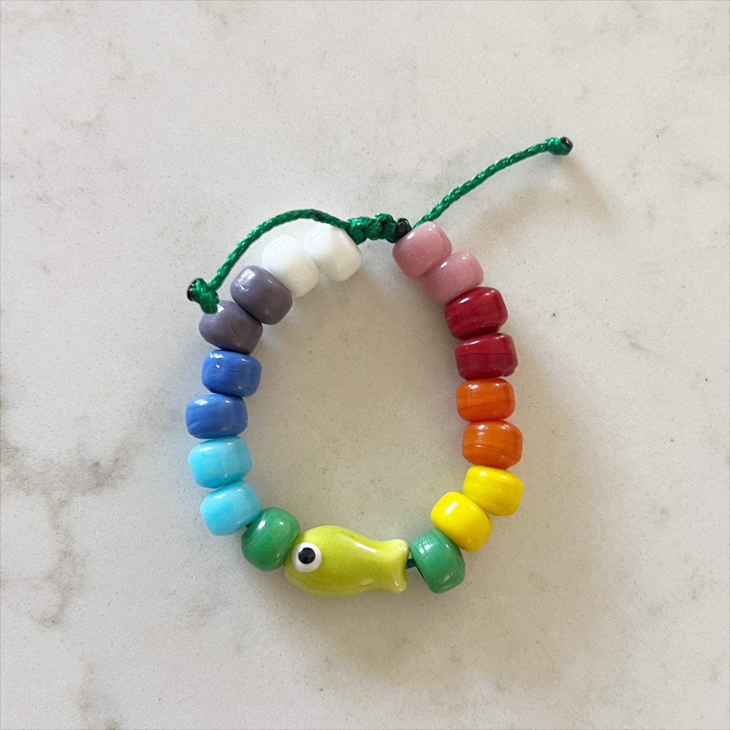 Kid's Little Fish Good Vibes Bracelet
